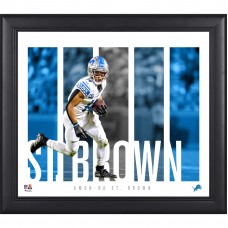 Amon-Ra St. Brown Detroit Lions Fanatics Authentic Framed 15 x 17 Player Panel Collage