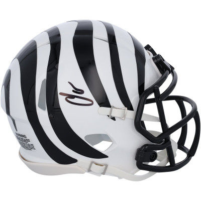 Chad Johnson Cincinnati Bengals Autographed Fanatics Authentic Riddell White Alternate Speed Mini Helmet