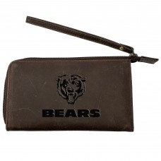 Chicago Bears Brown Cell Phone Wristlet Wallet
