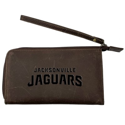 Jacksonville Jaguars Brown Cell Phone Wristlet Wallet