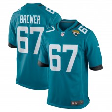 Игровая джерси Chandler Brewer Jacksonville Jaguars Nike  Game -  Teal