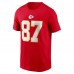 Футболка Travis Kelce Kansas City Chiefs Nike Player Name & Number - Red