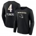 Футболка с длинным рукавом Zay Flowers Baltimore Ravens Team Wordmark Player Name & Number - Black