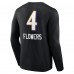Футболка с длинным рукавом Zay Flowers Baltimore Ravens Team Wordmark Player Name & Number - Black