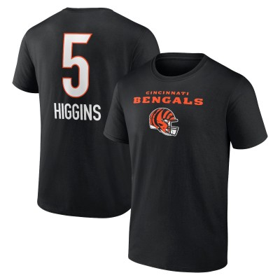 Футболка Tee Higgins Cincinnati Bengals Team Wordmark Player Name & Number - Black
