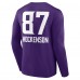 Футболка с длинным рукавом T.J. Hockenson Minnesota Vikings Team Wordmark Player Name & Number - Purple
