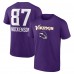 Футболка T.J. Hockenson Minnesota Vikings Team Wordmark Player Name & Number - Purple
