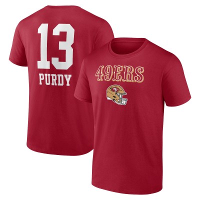 Футболка Brock Purdy San Francisco 49ers Team Wordmark Player Name & Number - Scarlet