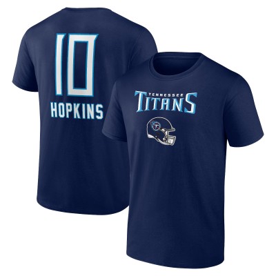 Футболка DeAndre Hopkins Tennessee Titans Team Wordmark Player Name & Number - Navy
