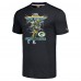 Футболка Green Bay Packers Jordan Love Homage Charcoal Heather NFL Blitz Player Tri-Blend