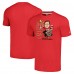 Футболка Brock Purdy San Francisco 49ers Homage Caricature Player Tri-Blend - Heathered Scarlet