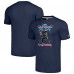 Футболка Houston Texans C.J. Stroud Homage Heathered Navy NFL Blitz Player Tri-Blend