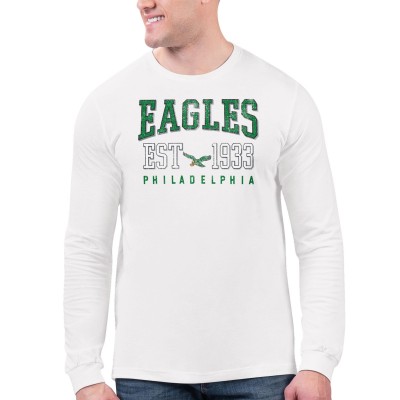 Футболка с длинным рукавом Philadelphia Eagles Starter Retro - White