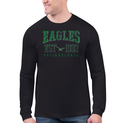 Футболка с длинным рукавом Philadelphia Eagles Starter Retro - Black