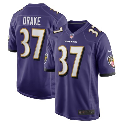 Игровая джерси Baltimore Ravens Kenyan Drake Nike Purple Game