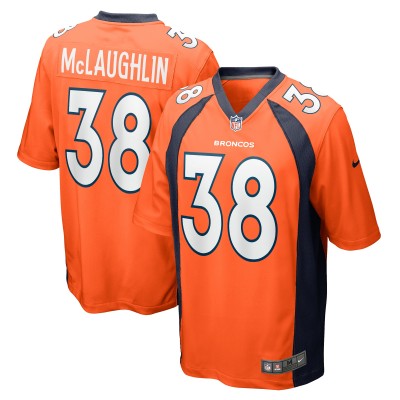 Игровая джерси Jaleel McLaughlin Denver Broncos Nike  Game -  Orange