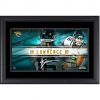 Trevor Lawrence Jacksonville Jaguars Facsimile Signature Fanatics Authentic Framed 10 x 18 Player Nameplate Collage