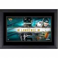 Trevor Lawrence Jacksonville Jaguars Facsimile Signature Fanatics Authentic Framed 10 x 18 Player Nameplate Collage