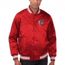 Куртка на кнопках Atlanta Falcons Starter Locker Room Satin Varsity - Red