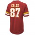 Футболка Travis Kelce Kansas City Chiefs Majestic Threads Name & Number Oversize Fit - Red