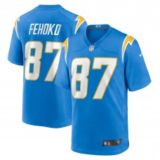 Игровая джерси Simi Fehoko Los Angeles Chargers Nike  Game -  Powder Blue