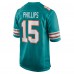 Игровая джерси Jaelan Phillips Miami Dolphins Nike Alternate Game - Aqua