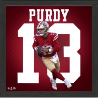 San Francisco 49ers Brock Purdy Highland Mint 13 x 13 Impact Jersey Framed Photo