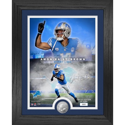 Detroit Lions Amon-Ra St. Brown Highland Mint 13 x 16 Legends Silver Coin Photo Mint