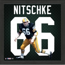 Green Bay Packers Ray Nitschke Highland Mint 13 x 13 Impact Jersey Framed Photo