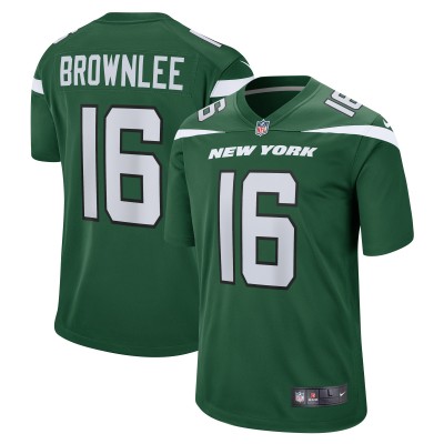 Игровая джерси Jason Brownlee New York Jets Nike  Game - Gotham Green