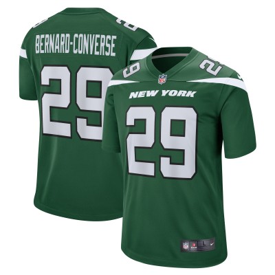 Игровая джерси Jarrick Bernard Converse New York Jets Nike  Game - Gotham Green