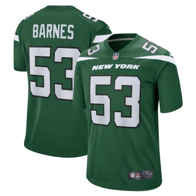 Игровая джерси Zaire Barnes New York Jets Nike  Game - Gotham Green