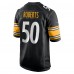 Игровая джерси Elandon Roberts Pittsburgh Steelers Nike  Game -  Black