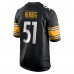 Игровая джерси Nick Herbig Pittsburgh Steelers Nike  Game -  Black