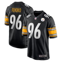 Pittsburgh Steelers Breiden Fehoko Nike Black Game Jersey