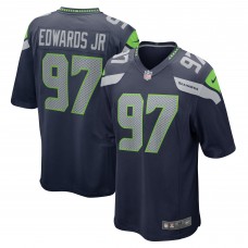 Игровая джерси Mario Edwards Jr. Seattle Seahawks Nike  Game - College Navy