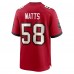 Игровая джерси Markees Watts Tampa Bay Buccaneers Nike  Game -  Red