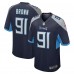 Игровая джерси Shakel Brown Tennessee Titans Nike  Game -  Navy