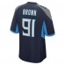 Игровая джерси Shakel Brown Tennessee Titans Nike  Game -  Navy