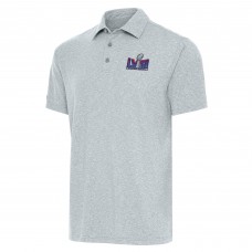 Поло Antigua Super Bowl LVIII Par 3 - Heather Gray