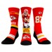 Три пары носков Travis Kelce Kansas City Chiefs Rock Em Socks Unisex Pro - Red