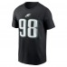 Футболка Jalen Carter Philadelphia Eagles Nike Player Name & Number - Black