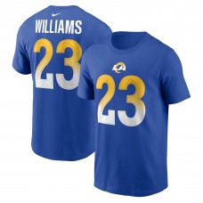Футболка Kyren Williams Los Angeles Rams Nike Player Name & Number - Royal Футболка Kyren Williams Los Angeles Rams Nike Player Name & Number - Royal