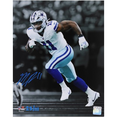 Micah Parsons Dallas Cowboys Autographed Fanatics Authentic 11 x 14 Running Spotlight Photograph - Limited Edition of 111