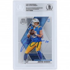 Justin Herbert Los Angeles Chargers Autographed 2020 Panini Mosaic #204 Beckett Fanatics Witnessed Authenticated Rookie Card Justin Herbert Los Angeles Chargers Autographed 2020 Panini Mosaic #204 Beckett Fanatics Witnessed Authenticated Rookie Card