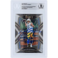 Justin Herbert Los Angeles Chargers Autographed 2020 Panini Select Club Level #244 Beckett Fanatics Witnessed Authenticated Rookie Card with 2020 OROY Inscription