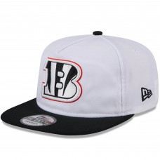 Бейсболка Cincinnati Bengals New Era 2024 NFL Training Camp Golfer Snapback - White/Black