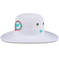 Бейсболка Miami Dolphins New Era White 2024 NFL Training Camp Panama Bucket