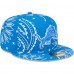Бейсболка Detroit Lions New Era Blue Paisley 59FIFTY