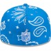 Бейсболка Detroit Lions New Era Blue Paisley 59FIFTY